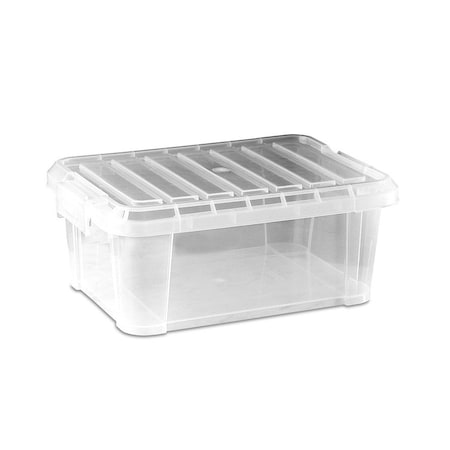 Araven STORAGE BOX W/LID 14.7qt TRANSPARENT, 14 7/8" X 10 3/8" X 9 1/8" 91185